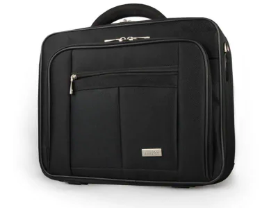 Geanta laptop Natec Boxer, compatibilitate dimensiune laptop 17.3", 3 compartimente, material Nylon 1680D, negru