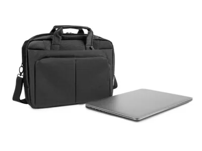 Geanta laptop Natec Gazelle, compatibilitate dimensiune laptop 13-14", 3 compartimente, material Polyester, negru