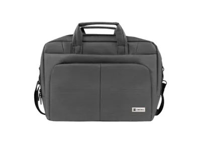 Geanta laptop Natec Gazelle, compatibilitate dimensiune laptop 15.6", 3 compartimente, material Polyester, gri