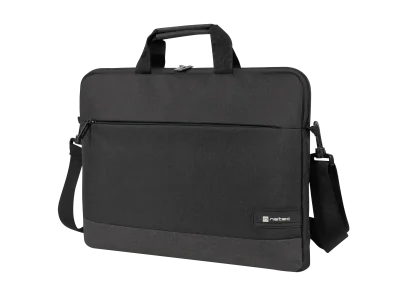 Geanta laptop Natec Goa, compatibilitate dimensiune laptop 15.6", 1 compartiment, material Polyester 300D, negru
