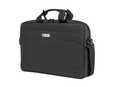 Geanta laptop Natec Nanger, compatibilitate dimensiune laptop 15.6", 1 compartiment, material Polyester 900D, Polyester 1680D,negru