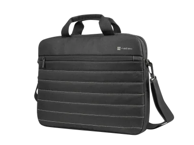 Geanta laptop Natec Taruca, compatibilitate dimensiune laptop 15.6", 1 compartiment, material Polyester 600D, negru