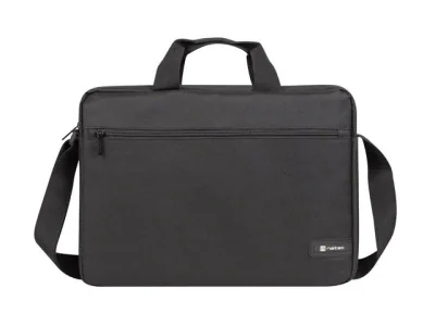 Geanta laptop Natec Wallaroo 2, compatibilitate dimensiune laptop 15.6", 1 compartiment, material Polyester 300D, negru
