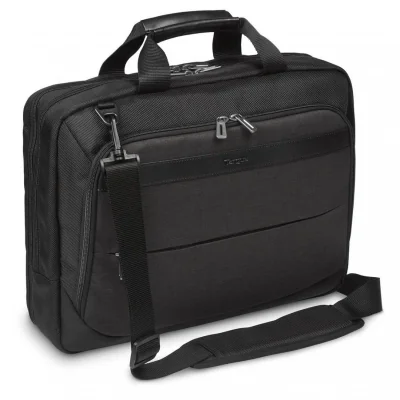 Geanta laptop Targus CitySmart, pentru laptopuri de 15.6" sau mai mici, material poliester, dimensiuni: 41 x 9 x 37 cm, dimensiune compartiment laptop: 38.7 x 2.5 x 26.5 cm, greutate 0.83 kg, negru