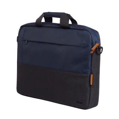 Geanta laptop Trust Lisboa, pentru laptopuri cu diagonala pana in 15.6",2 compartimente, material POM, RPET Polyester, RPET, volum 2.1 L, albastru