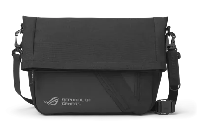 Geantă ROG Archer Messenger 14 (90XB07C0-BME000), compatibil laptop 14″, design 10-în-1 cu compartiment principal căptușit pentru laptop, buzunare interne pentru accesorii, zonă frontală cu acces rapid, organizator intern, material rezistent la uzură