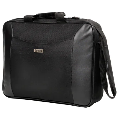 Geanta Spacer, pt. notebook de max. 15.6″, 1 compartiment, fara buzunare, waterproof, nylon, negru