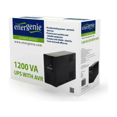 GEMBIRD 1200 VA UPS with AVRPrevents data loss and provides backup power