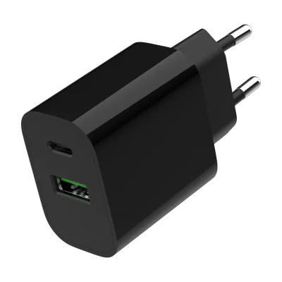 GEMBIRD 2-port 20W USB fast charger black