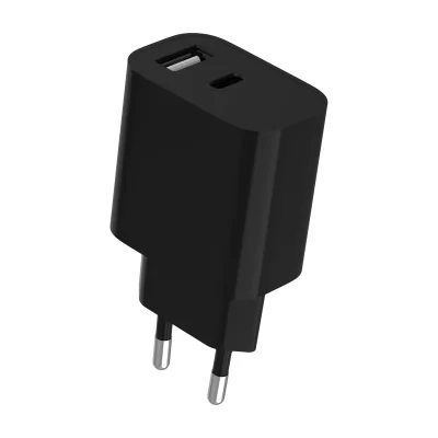 GEMBIRD 2-port universal USB charger A+C 2.4 A black