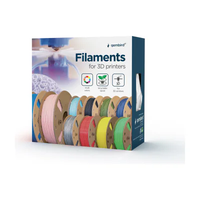 GEMBIRD 3DP-PLA+1.75-02-BK Filament PLA-plus Black 1.75mm 1kg