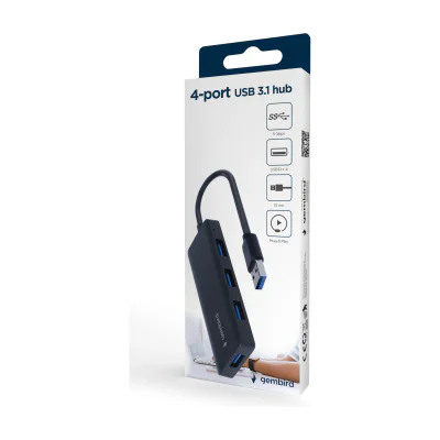 GEMBIRD 4-port USB 3.1 Gen 1 Hub