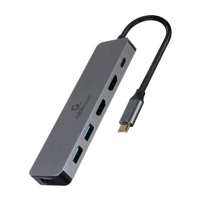 GEMBIRD A-CM-COMBO3-03 Multi Port Adapter USB type C 3in1 Hub + HDMI + PD