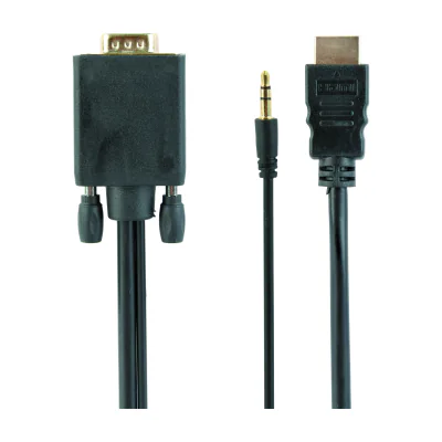 GEMBIRD A-HDMI-VGA-03-10 HDMI to VGA and audio adapter cable single port 3m black