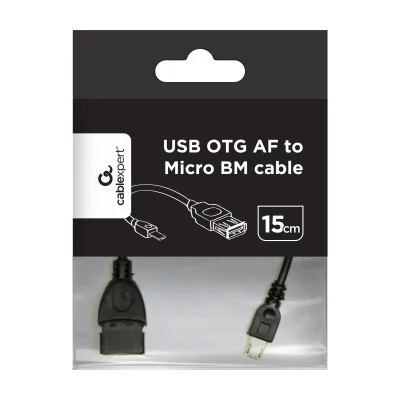 GEMBIRD A-OTG-AFBM-03 Gembird cable USB OTG AF to micro BM 0 15 m