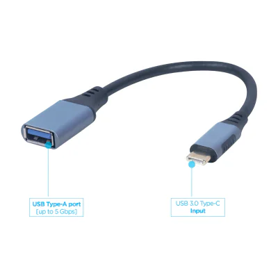 GEMBIRD A-USB3C-OTGAF-01 USB-C to OTG AF adapter space grey