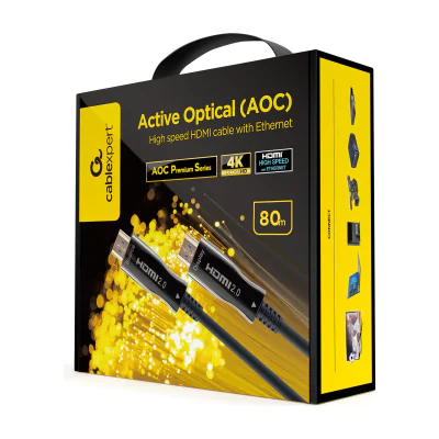 GEMBIRD Active Optical AOC High speed HDMI cable with Ethernet AOC Premium Series 80m