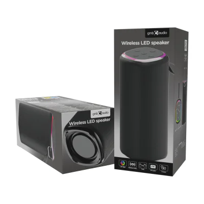 GEMBIRD BT LED speaker 10W black