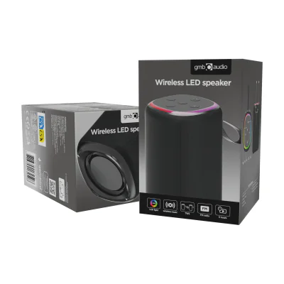 GEMBIRD BT LED speaker 3W black
