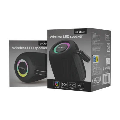 GEMBIRD BT LED speaker black