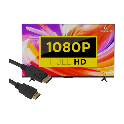 GEMBIRD CC-DP-HDMI-3M cable DISPLAYPORT M -> HDMI M 3m