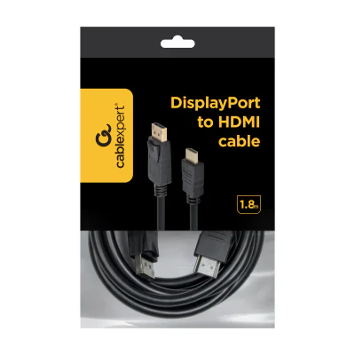 GEMBIRD CC-DP-HDMI-6 cable DISPLAYPORT M -> HDMI M 1.8m