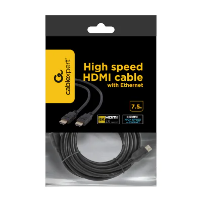 GEMBIRD CC-HDMI4-7.5M HDMI V2.0male-male cable with gold-plated connectors 7.5m bulk package