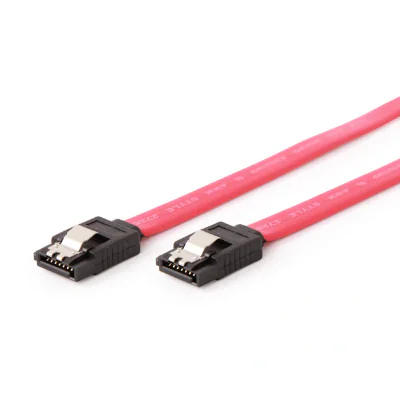 GEMBIRD CC-SATAM-DATA-0.3M Serial ATA III 30 cm Data Cable metal clips red