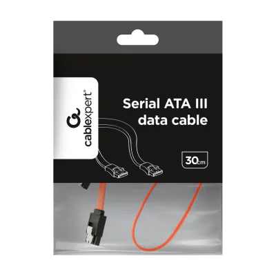 GEMBIRD CC-SATAM-DATA-0.3M Serial ATA III 30 cm Data Cable metal clips red