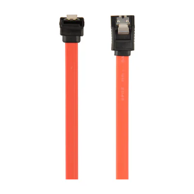 GEMBIRD CC-SATAM-DATA90-0.1M Serial ATA III 10cm Data Cable with 90 degree bent metal clips red