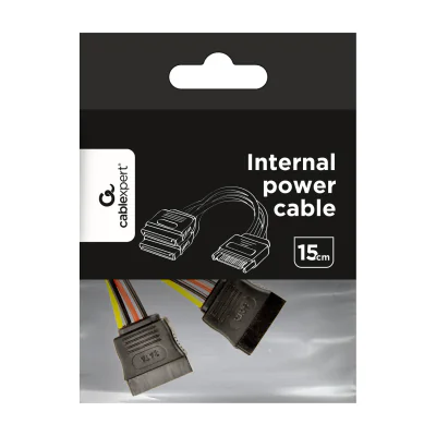 GEMBIRD CC-SATAM2F-01 cable power splitter SATA 15 pin -> 2x SATA HDD - straight