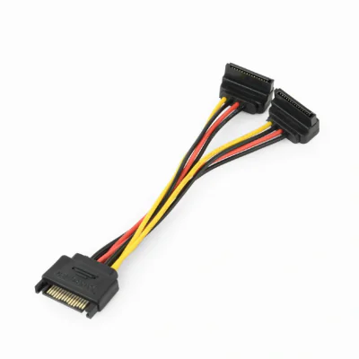 GEMBIRD CC-SATAM2F-02 cable power SATA 15 pin -> 2x SATA HDD angled connectors