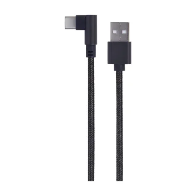 GEMBIRD CC-USB2-AMCML-0.2M Angled USB Type-C charging-data cable 0.2 m black