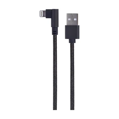 GEMBIRD CC-USB2-AMLML-0.2M Angled 8-pin USB charging-data cable 0.2 m black