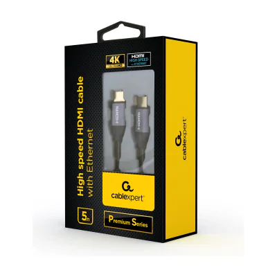 GEMBIRD CCBP-HDMI-5M High speed HDMI cable with Ethernet Premium series 5m