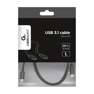 GEMBIRD CCP-USB3.1-CMCM-1M USB 3.1 TYPE-C CM-CM Power Delivery 1m