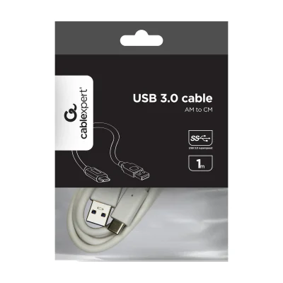 GEMBIRD CCP-USB3-AMCM-1M-W USB 3.0 cable to type-C AM/CM 1m white