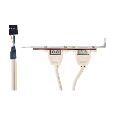 GEMBIRD CCUSBRECEPTACLE Gembird Receptacle on bracket 10P housing 25cm