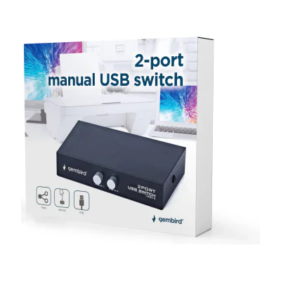 GEMBIRD DSU-21 Data switch manual USB for 2 devices