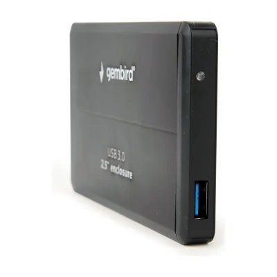 GEMBIRD EE2-U3S-2 HDD/SSD enclosure for 2.5 SATA - USB 3.0 Aluminium Black