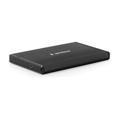 GEMBIRD EE2-U3S-3 HDD/SSD enclosure for 2.5inch SATA - USB 3.0 brushed aluminium Black