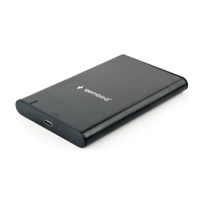 GEMBIRD EE2-U3S-6 HDD/SSD Drive enclosure 2.5inch with USB Type-C port USB 3.1 brushed aluminum black