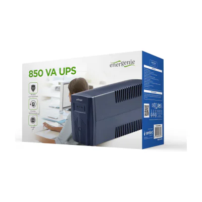 GEMBIRD EG-UPS-B850 UPS Energenie 850 VA Basic 850 UPS AVR Shuko output socketsblack