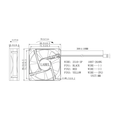 GEMBIRD FANCASE/BALL Fan for PC case ball bearing