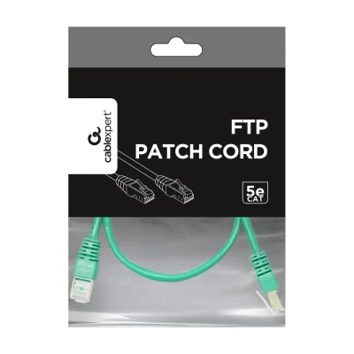 GEMBIRD FTP Cat5e Patch cord green 1m