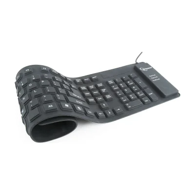 GEMBIRD KB-109F-B Flexible keyboard USB + OTG black color US layout