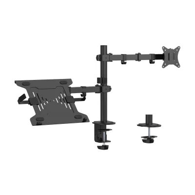 GEMBIRD MA-DA-03 Adjustable desk mount with monitor arm and notebook tray
