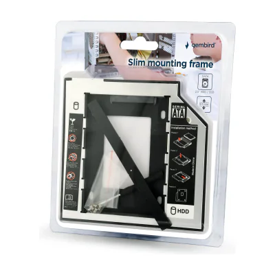 GEMBIRD MF-95-01 Slim Mounting frame for SATA 25 drive to 5.25 bay