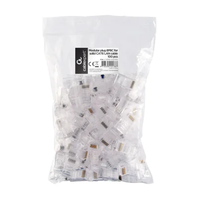 GEMBIRD Mufa RJ45 neecranata pentru cabluri CAT.6 - set 100 buc.