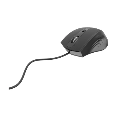GEMBIRD MUS-4B-02 optical mouse MUS-4B-02 1200 DPI USB Black 1.35m cable length